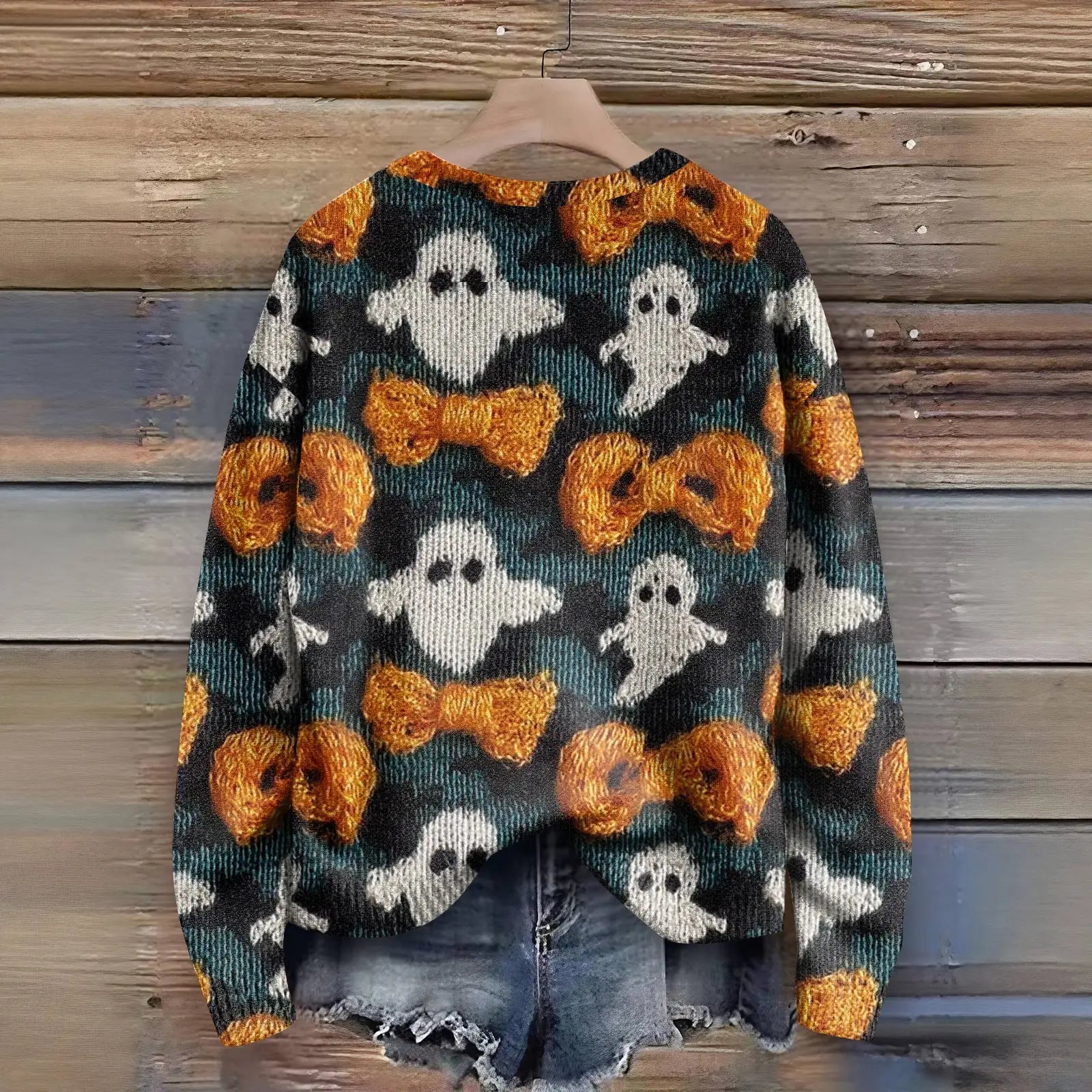 Halloween Print Sweater